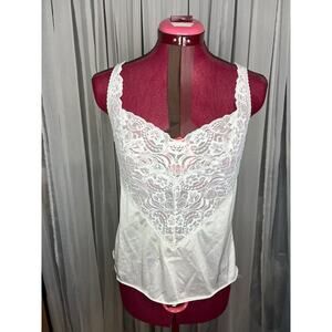 Vanity fair Camisole slip white extra lace